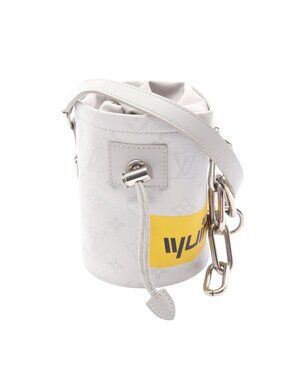 Louis Vuitton Shoulder Bag Chalk Nano Canvas Leather